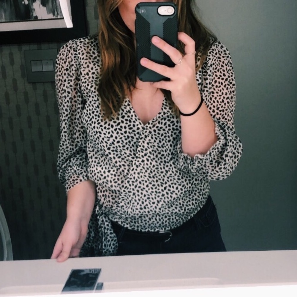 Abercrombie Faux Wrap Blouse